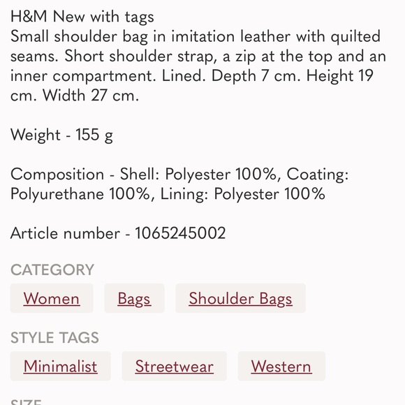 H&M Green shoulder bag - Picture 12 of 12